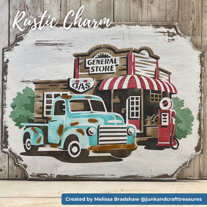 Layered General Store Vintage Truck Stencil-Collaboration-Essential Stencil