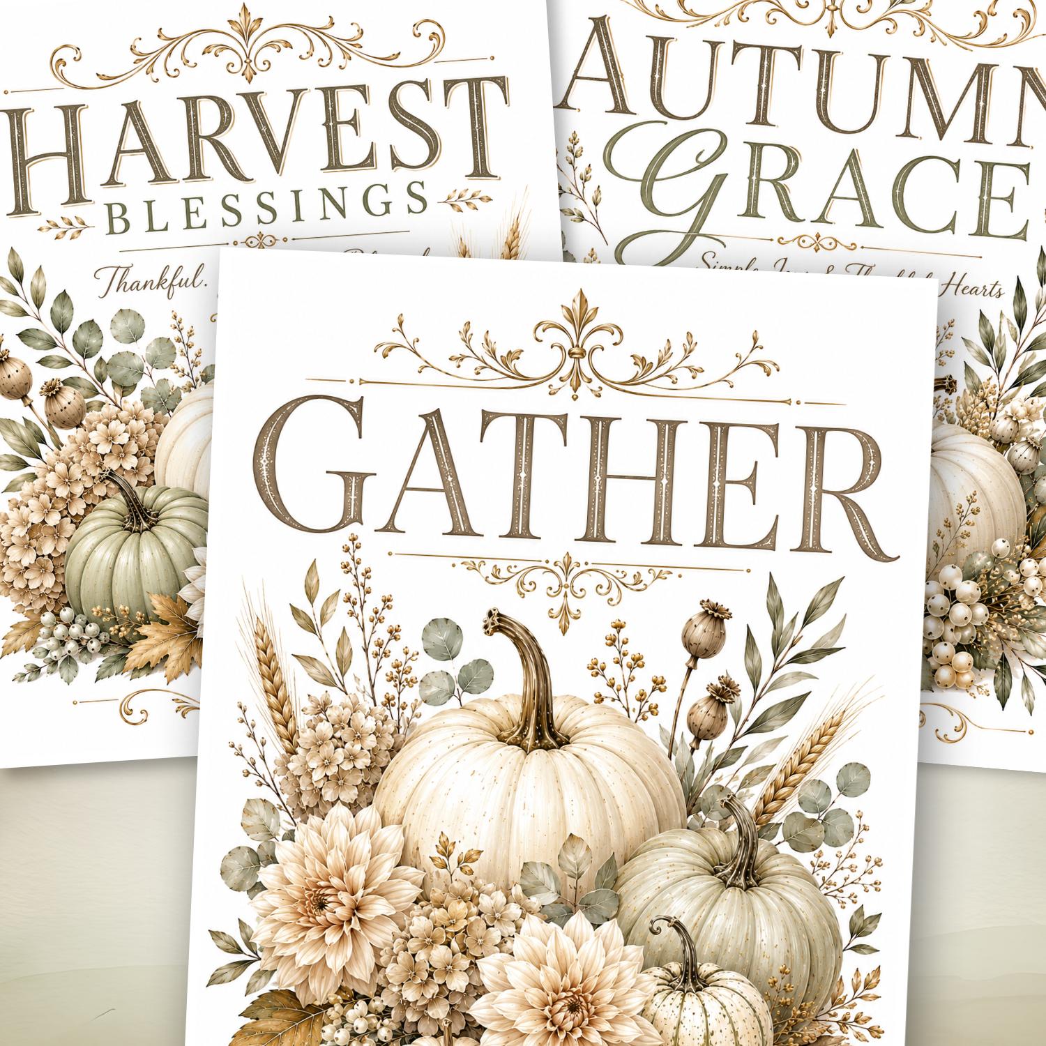 Heirloom Harvest Transfer Set-Rub-on Transfer-Essential Stencil