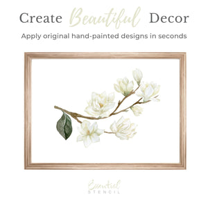 Magnolia Rub-on Transfer-Rub-on Transfer-Essential Stencil