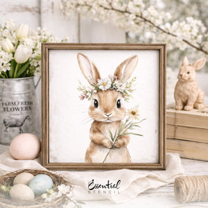 Wildflower Bunnies Rub-On Transfer Set-Rub-on Transfer-Essential Stencil