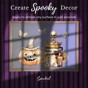 Cute and Creepy Halloween Rub-on Transfer Set-Rub-on Transfer-Essential Stencil