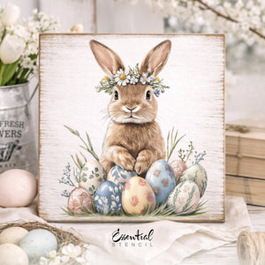 Wildflower Bunnies Rub-On Transfer Set-Rub-on Transfer-Essential Stencil