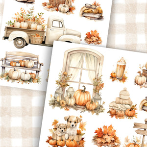 Cozy Fall Farmhouse Rub-on Transfer Set-Rub-on Transfer-Essential Stencil