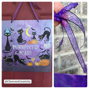 Purrfectly Scary Stencil-Halloween-Essential Stencil