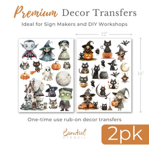 Moonlight Mischief Rub-on Transfer Set-Rub-on Transfer-Essential Stencil