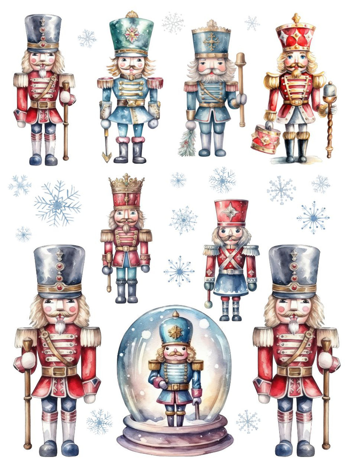 Nutcrackers Rub-on Transfer Set-Rub-on Transfer-Essential Stencil