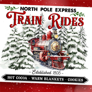 North Pole Express Rub-on Transfer-Rub-on Transfer-Essential Stencil