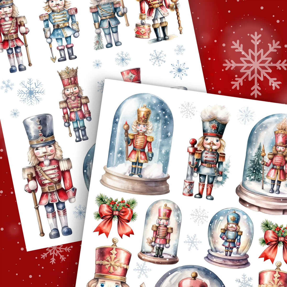 Nutcrackers Rub-on Transfer Set-Rub-on Transfer-Essential Stencil