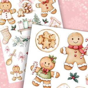 Gingerbread Bakery Transfer Set-Rub-on Transfer-Essential Stencil