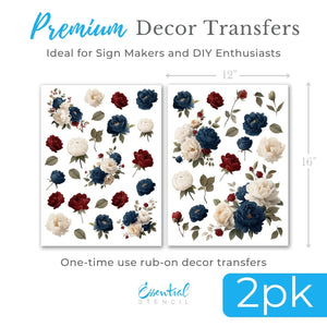 Patriotic 2026 Rub-On Transfer Bundle-Patriotic-Essential Stencil