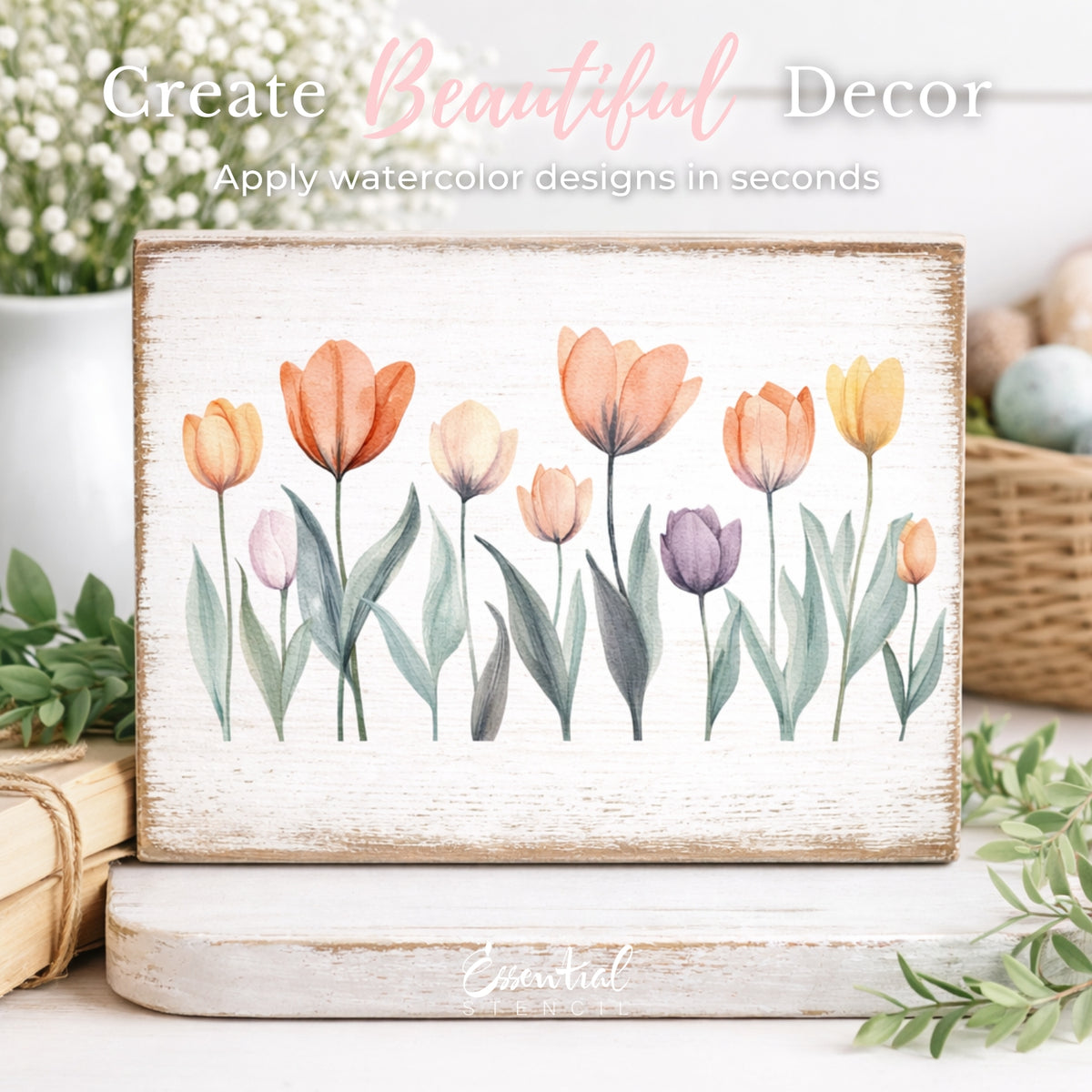 Little Bunny Daydreams Rub-On Transfer Set-Rub-on Transfer-Essential Stencil