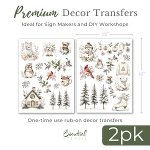 Christmas 2025 Rub-on Transfer Bundle-Rub-on Transfer-Essential Stencil