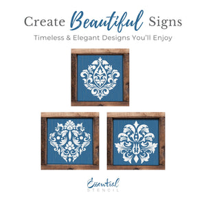 Damask Mini Stencil Set (3pk)-Collaboration-Essential Stencil