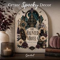 The Haunted Hotel Transfer Set-Rub-on Transfer-Essential Stencil