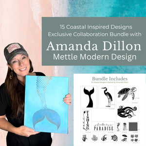 Amanda Dillon's Coastal Stencil Bundle-Stencils & Die Cuts-Essential Stencil