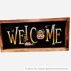 Customizable Halloween Welcome Stencil Set-Halloween-Essential Stencil