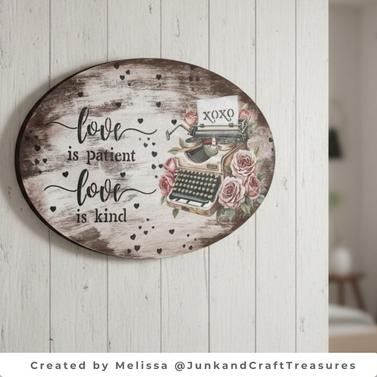 Vintage Love Letters Rub-on Transfer Set