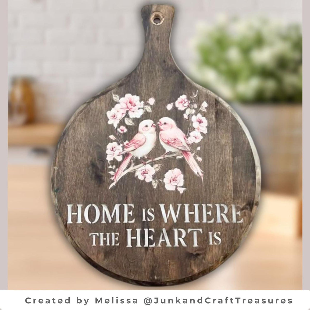 Love Begins at Home Sign Stencil-Collaboration-Essential Stencil