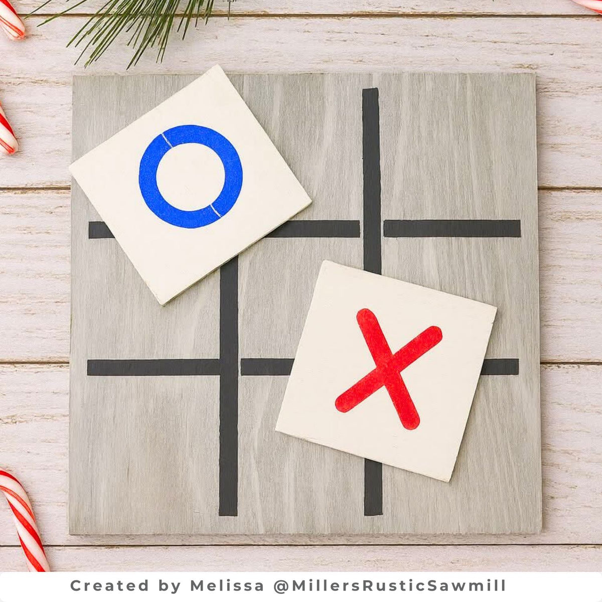 Tic Tac Board 12x12 4pc Stencil-Essential Stencil