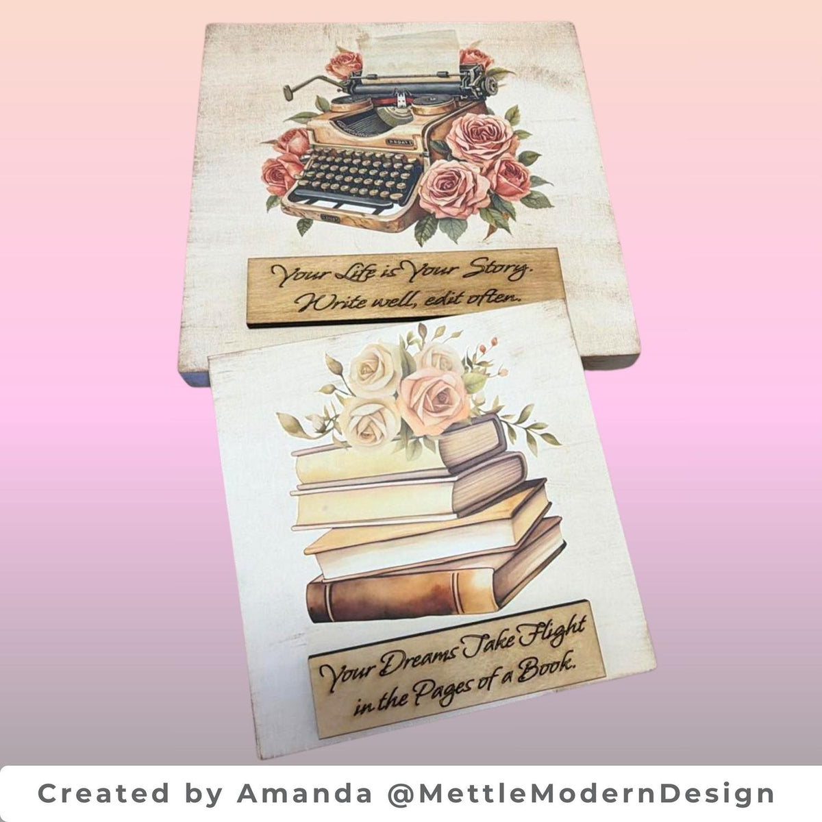 Cute Blush Valentine Rub-on Transfer Set-Rub-on Transfer-Essential Stencil