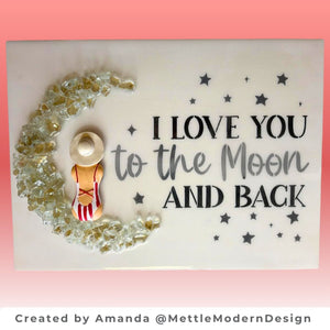 I love you to the Moon and Back 8x10 Stencil-Valentine-Essential Stencil