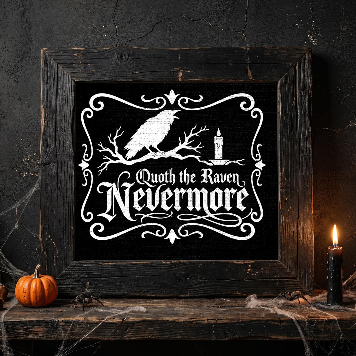 Nevermore Stencil-Halloween-Essential Stencil