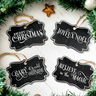 Holiday Script Christmas Stencil Set