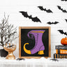 Witch Hat & Boot Silhouette