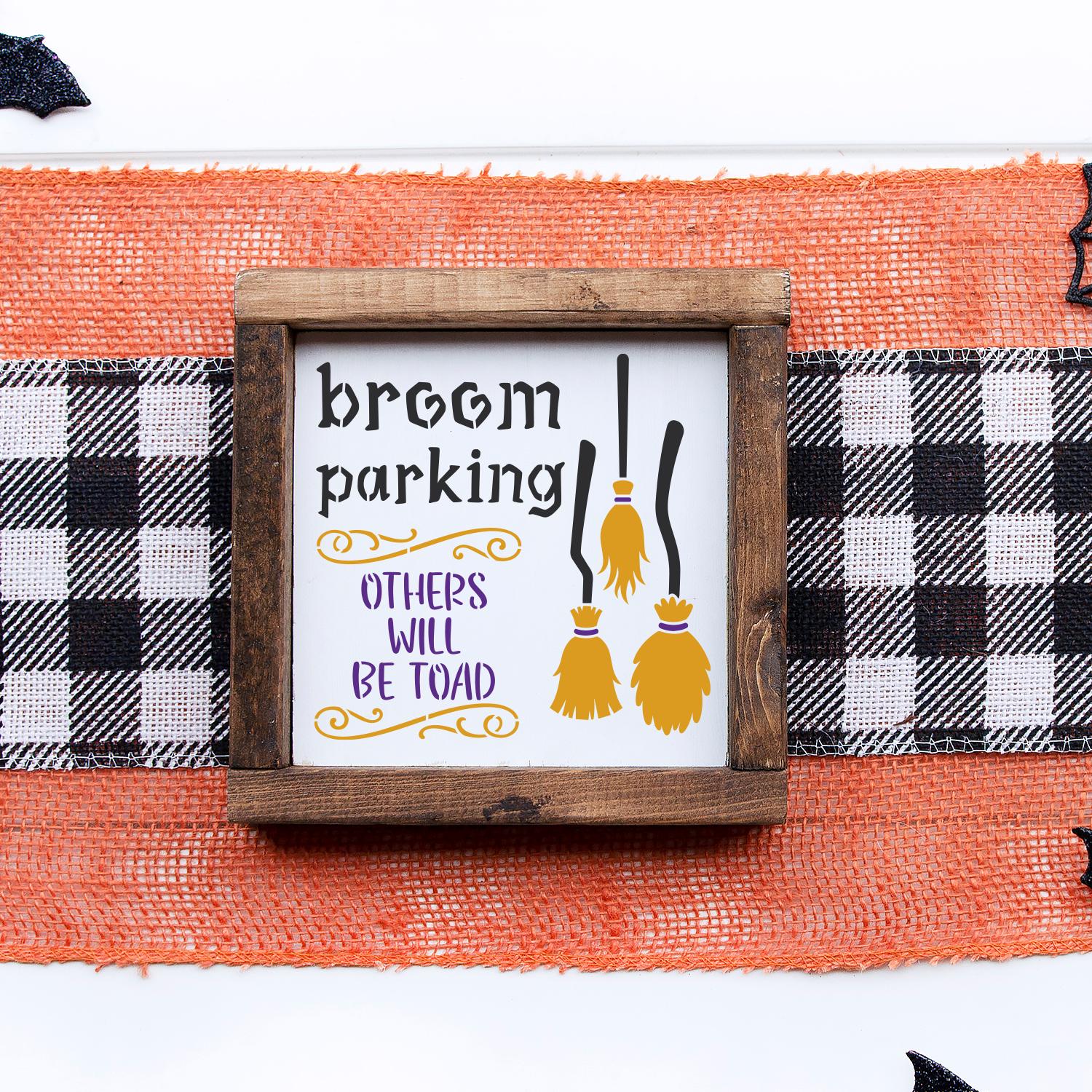 Broom Parking Stencil Set-Halloween-Essential Stencil