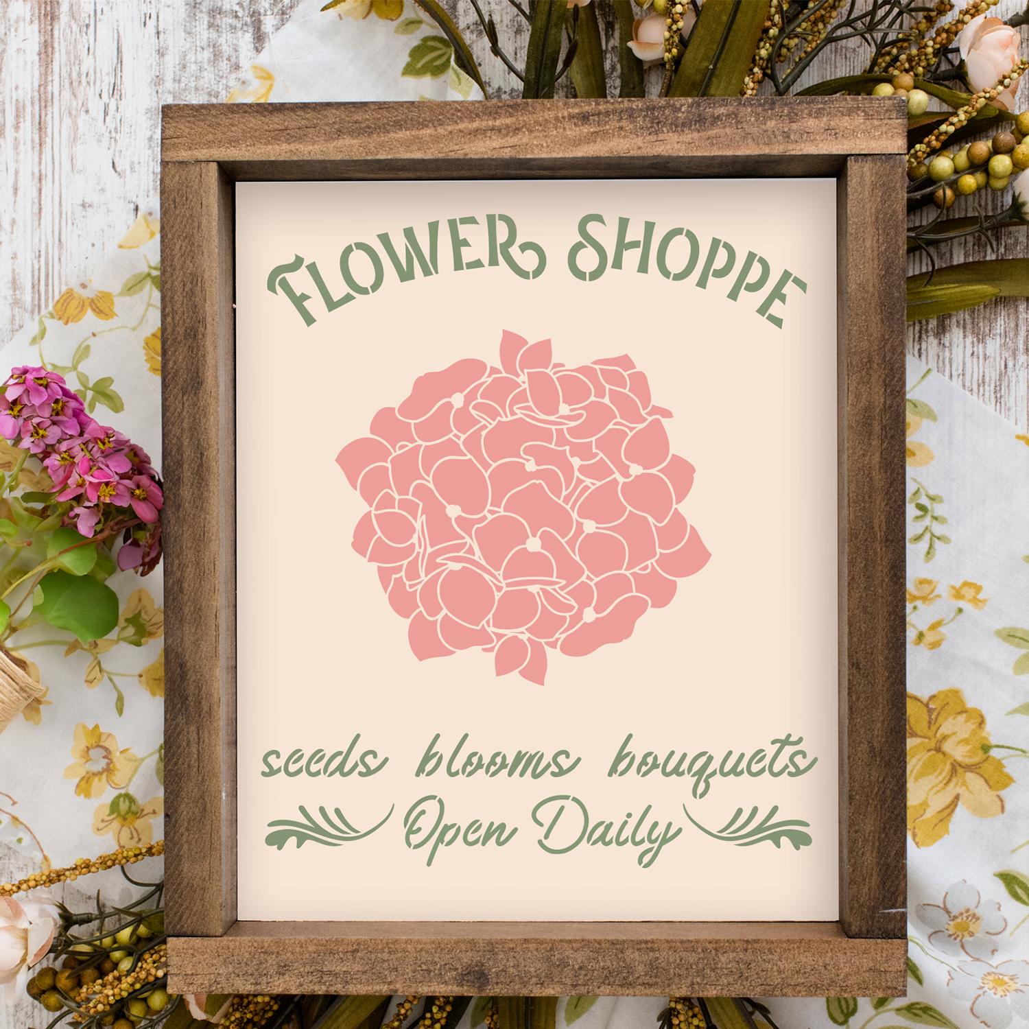 Flower Shoppe Stencil-Spring-Essential Stencil