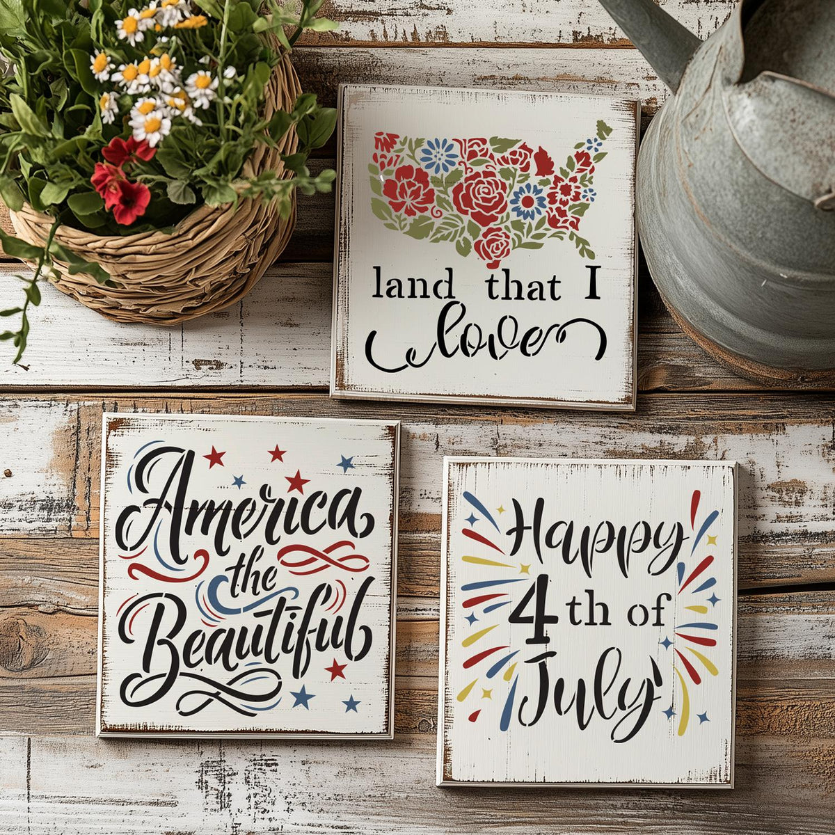 Patriotic 2026 Stencil Bundle-Patriotic-Essential Stencil
