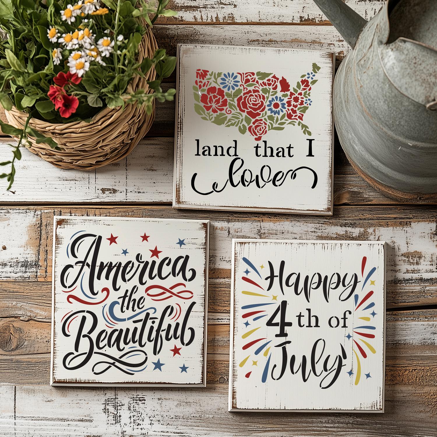 Patriotic 2026 Stencil Bundle-Patriotic-Essential Stencil