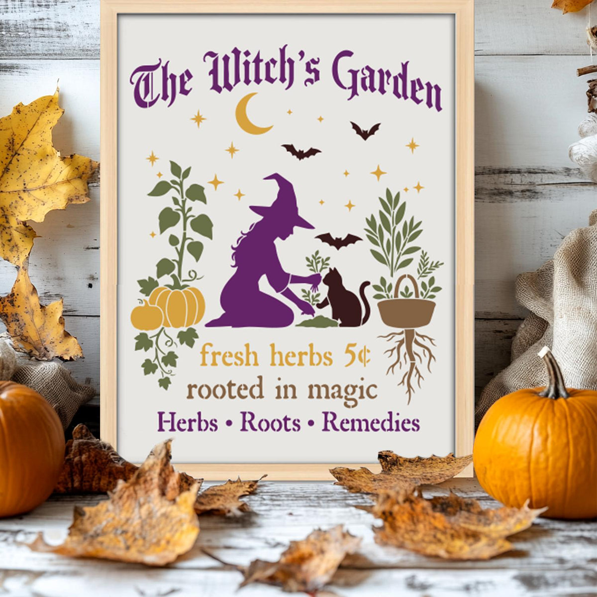 The Witch’s Garden Stencil