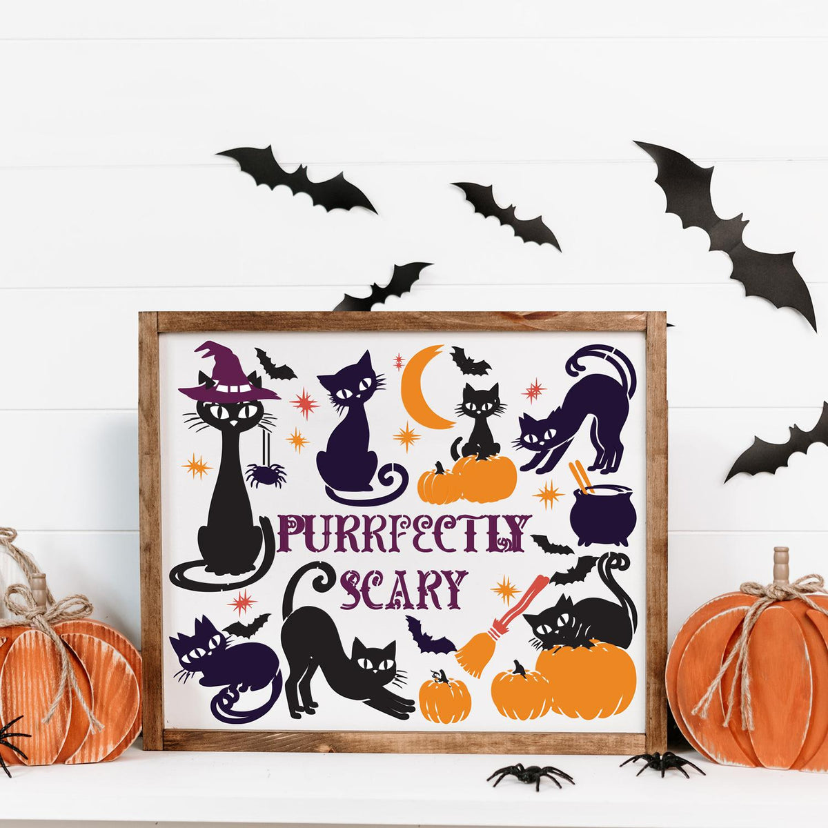 Purrfectly Scary Stencil