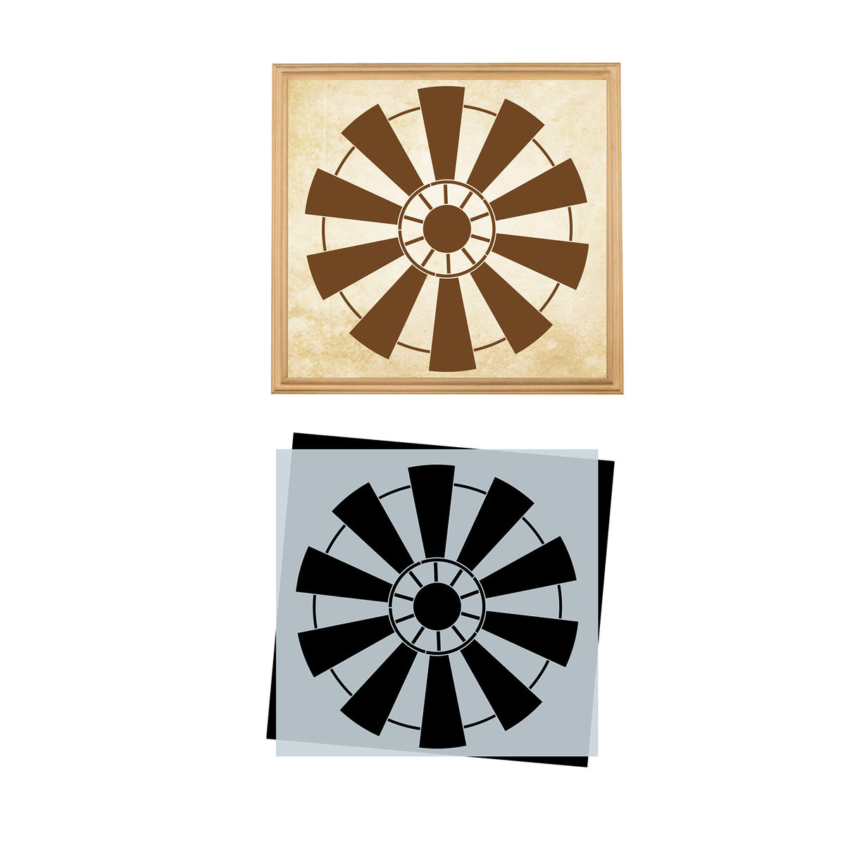 Windmill Sign Stencil-Pattern-Essential Stencil