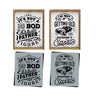 Father Figure Stencil Set | 2pk