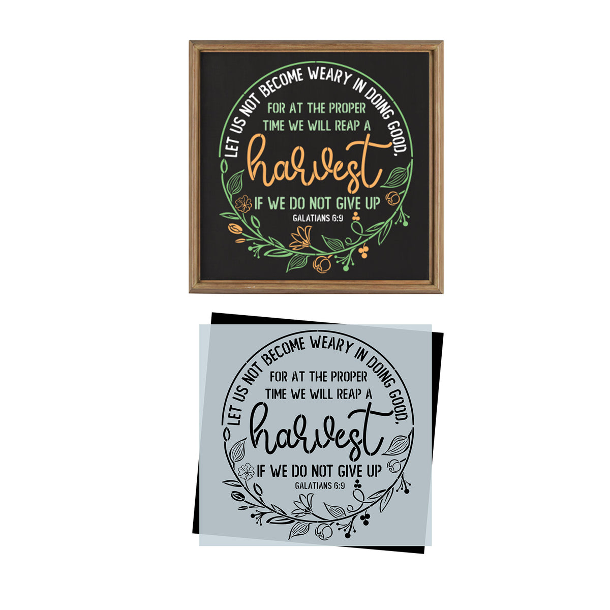 Galatians 6:9 Scripture Stencil-Stencil-Essential Stencil