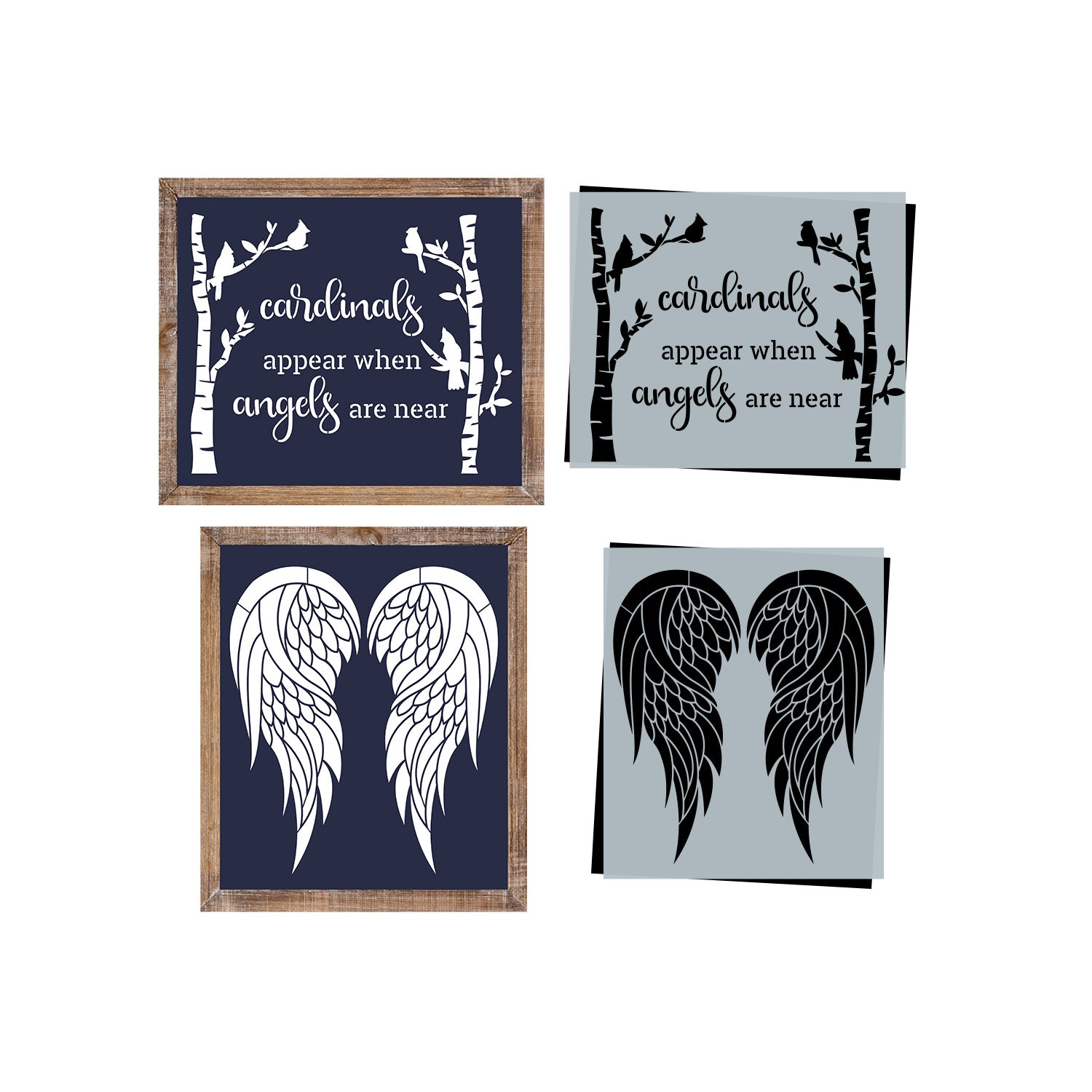 Cardinals Appear Sign Stencil Set | Christmas Collection - Essential ...