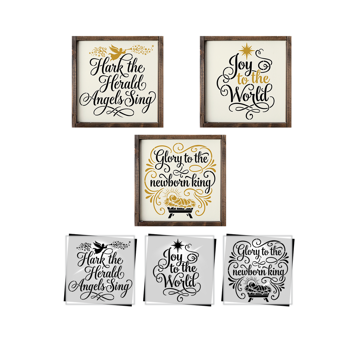 Hark the Herald Angels Sing Stencil Set