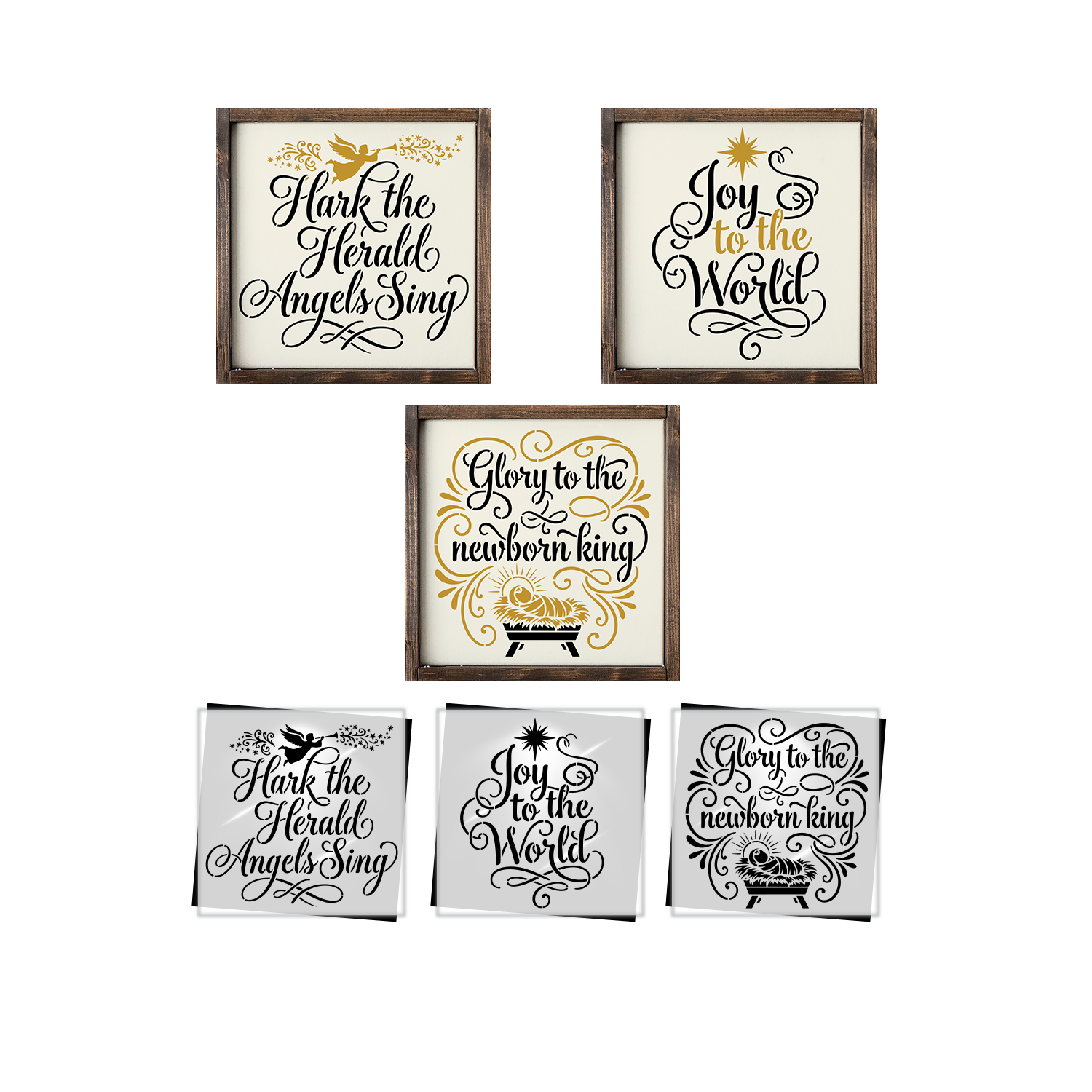 Hark the Herald Angels Sing Stencil Set