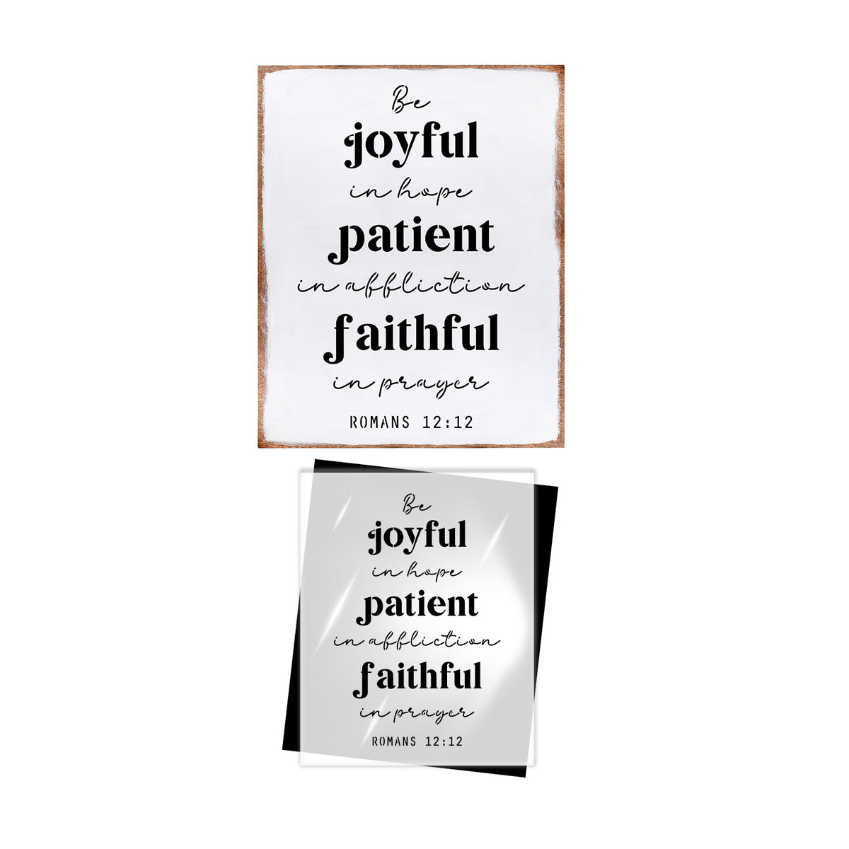 Romans 12:12 Sign Stencil Set - Essential Stencil