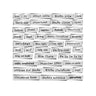 1-inch Christmas Words Stencil Set (40pcs)
