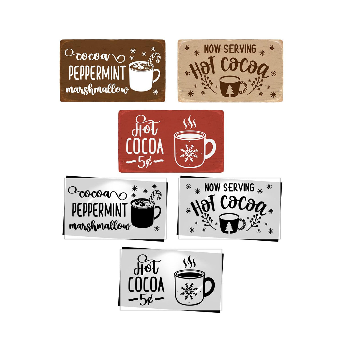 Hot Cocoa Christmas Stencil Set-Christmas-Essential Stencil