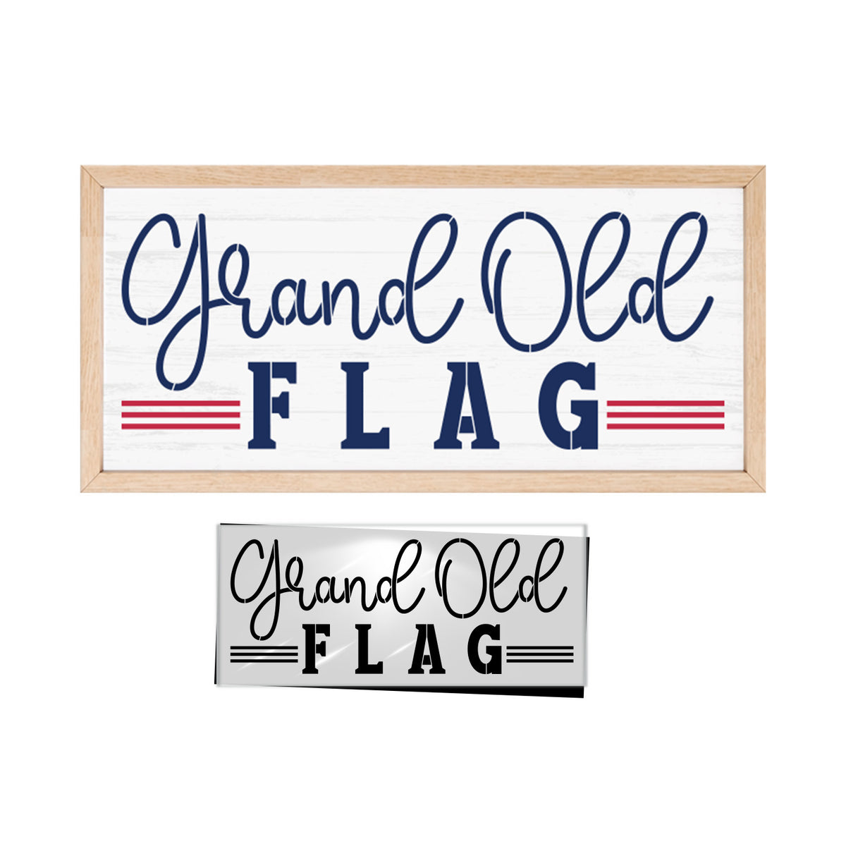 Grand Old Flag Stencil-Patriotic-Essential Stencil