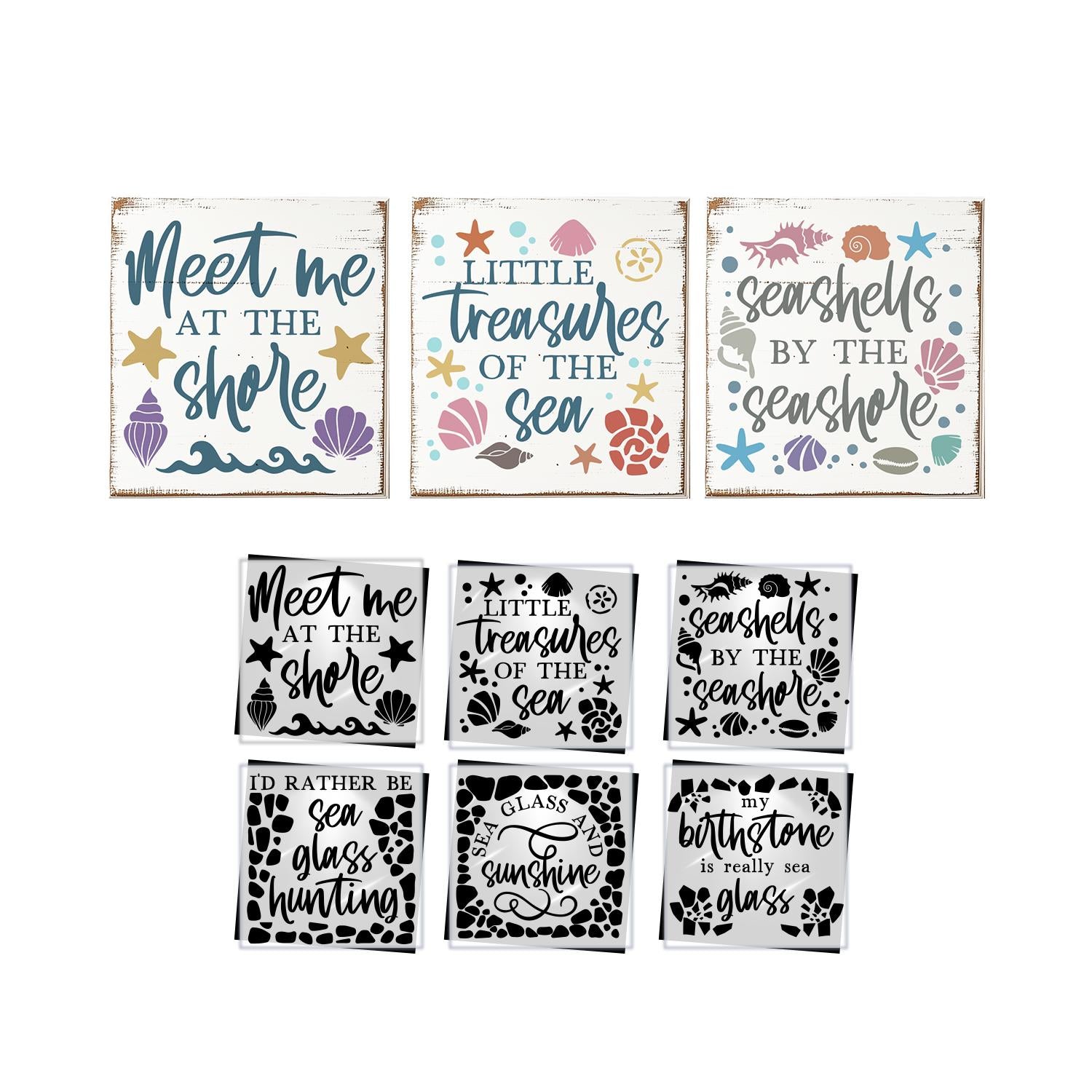 Sea Treasures Set-Coastal-Essential Stencil