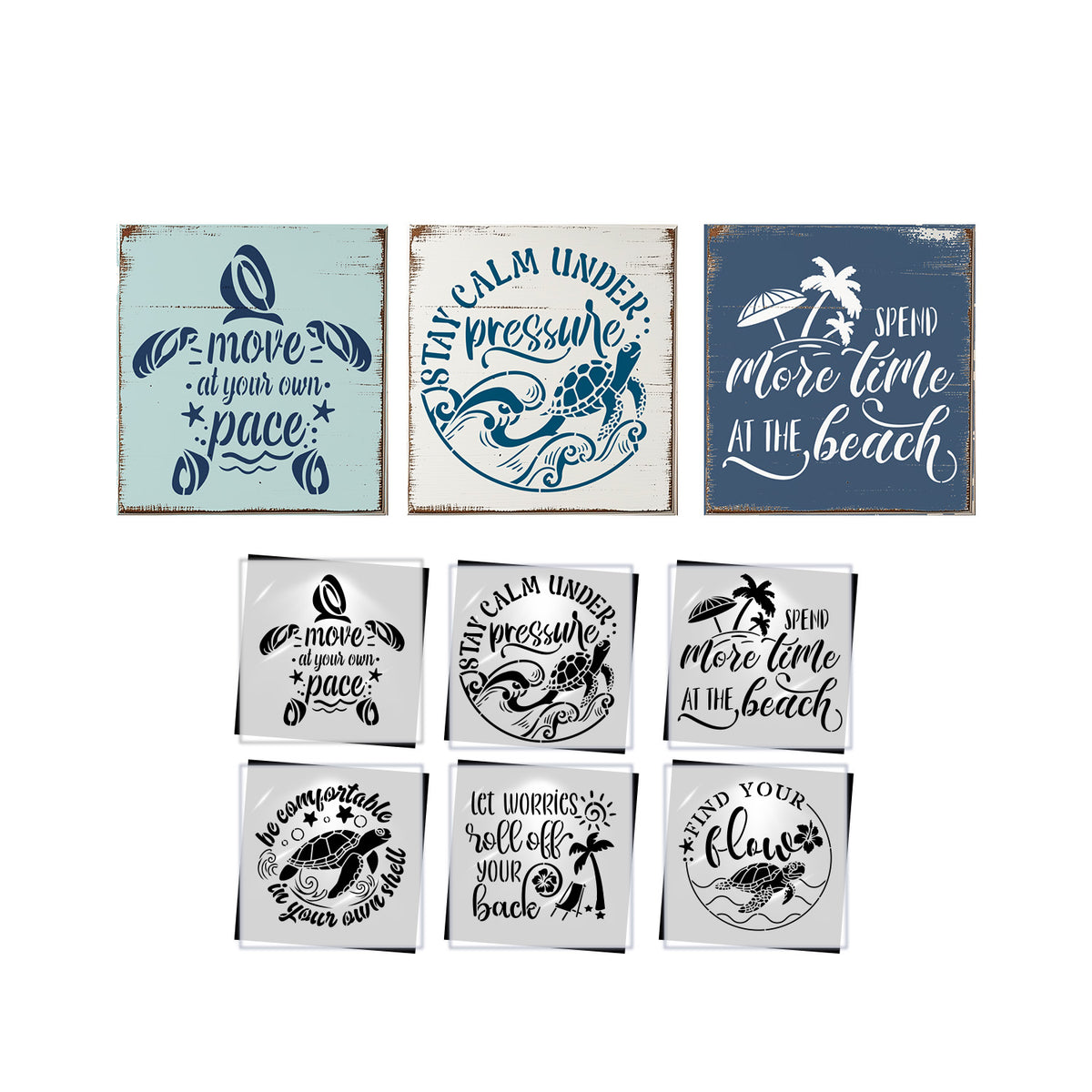 Wisdom from a Sea Turtle Set-Coastal-Essential Stencil