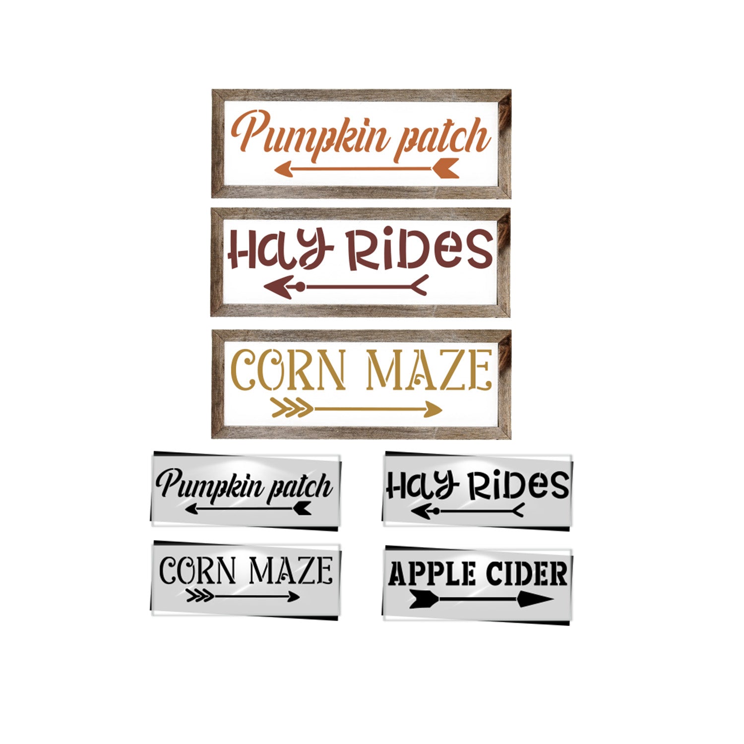 Fall Farm Signs Stencil Set-Fall-Essential Stencil