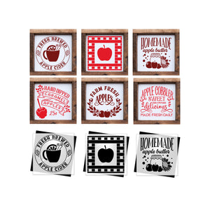 Fall Farmhouse Apples Mini Stencil 6pk-Fall-Essential Stencil