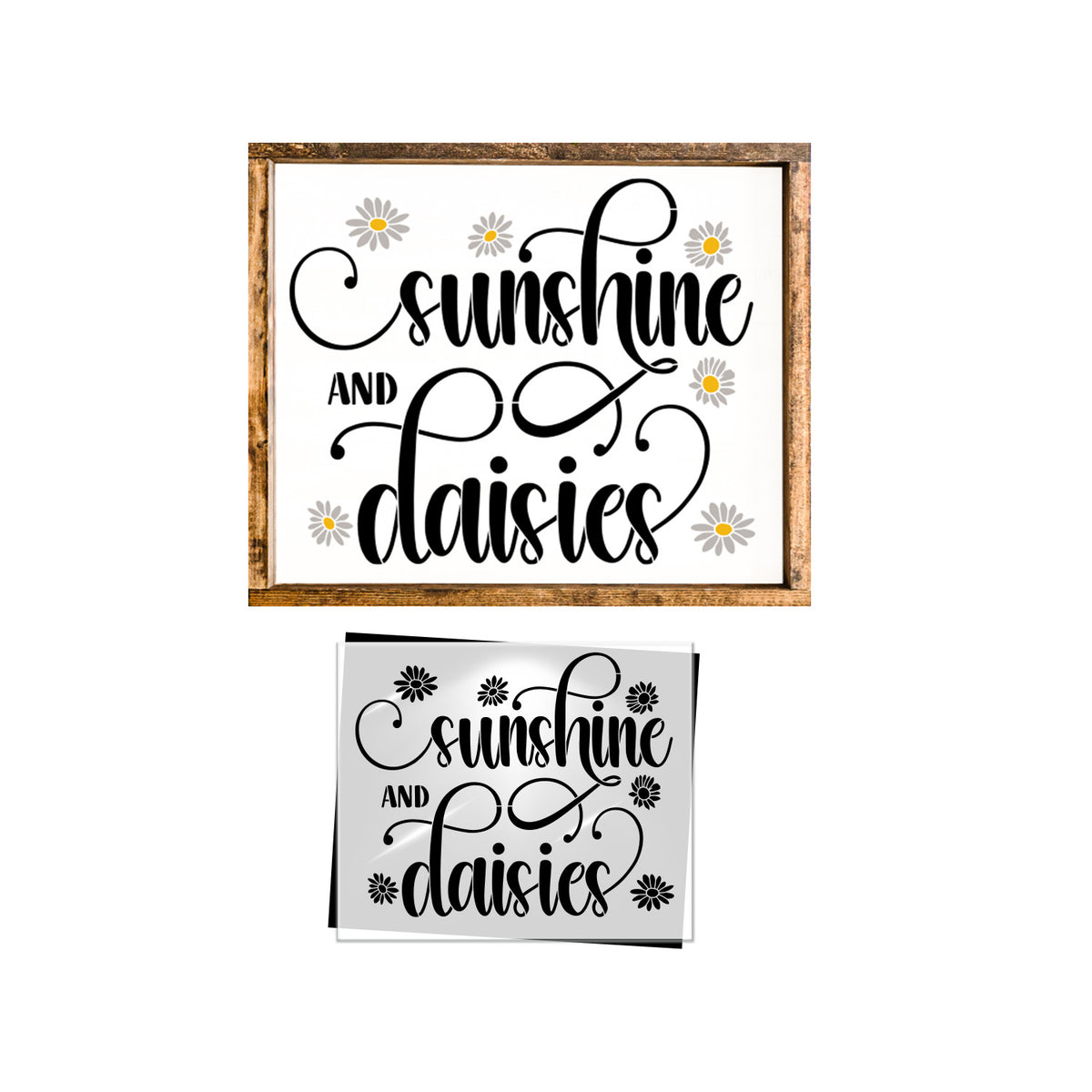 Sunshine and Daisies Stencil-Spring-Essential Stencil