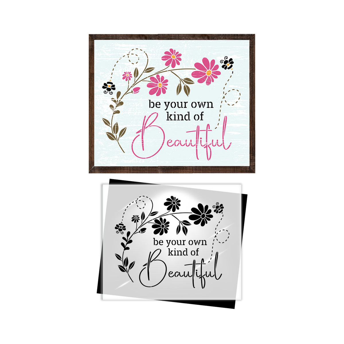 Be Your Own Kind of Beautiful (FREE GIFT $65+)-free_gift-Essential Stencil